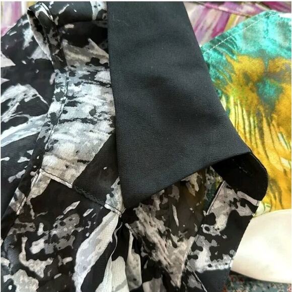 Bundle Of 4 Women's Small/XS Sleeveless Blouses Sheer/Semi Sheer Multiple Colors - Picture 11 of 15